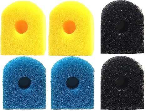 Aquarium Filter Sponge 2 Coarse Sponge, 2 Fine Sponge 2 Black Sponge