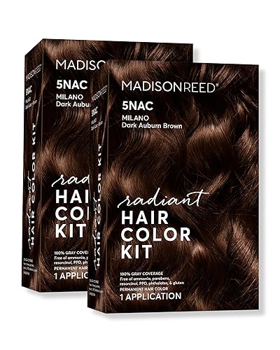 Miniatura 56 de Madison Reed - Kit de tinte radiante para el cabello, tinte permanente para el cabello, 100 % cobertura de canas, sin amoníaco, castaño claro Novara