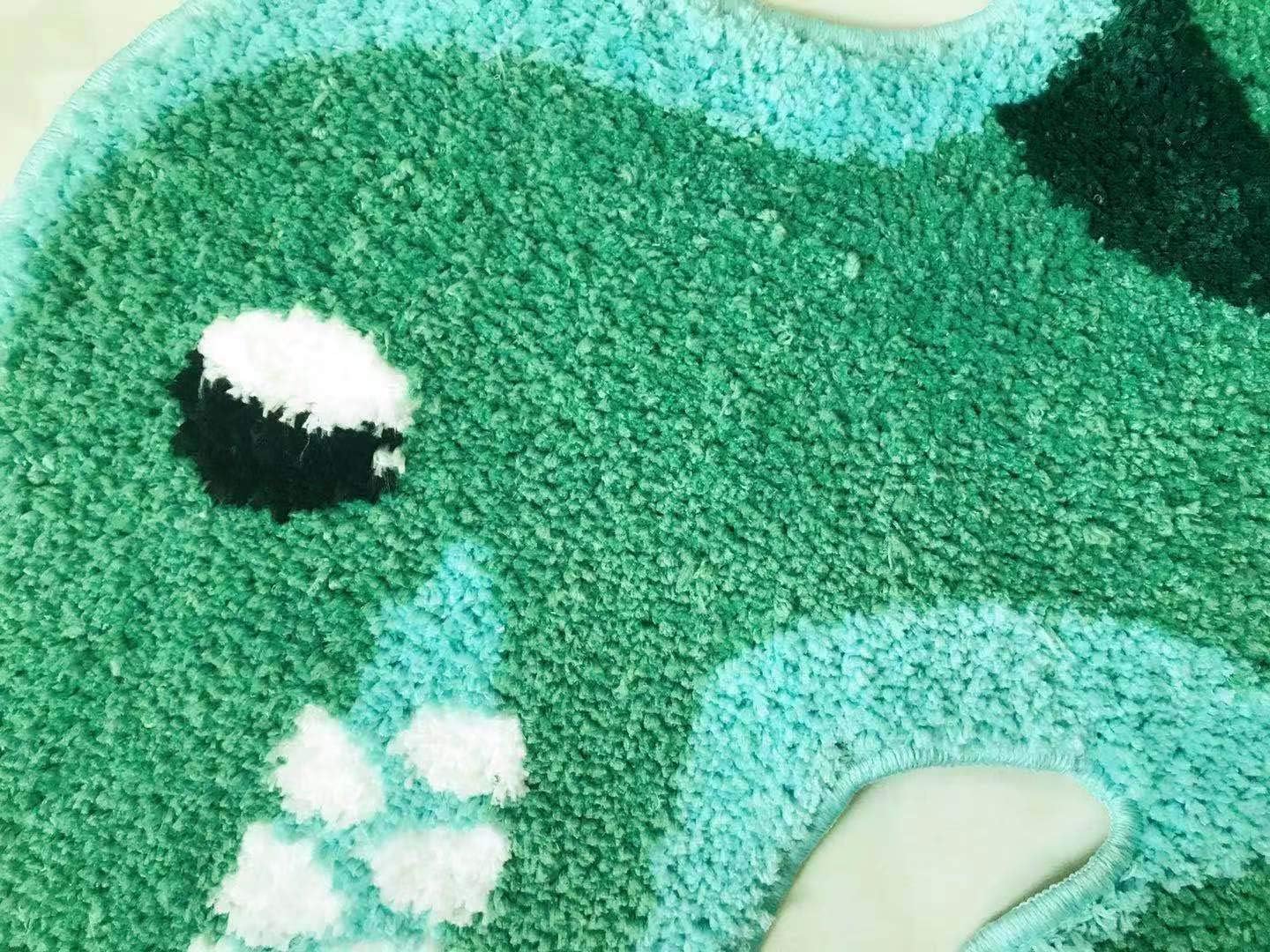 3.02x3.61ft T-Rex Dinosaur Shaped Design Bathroom mat,Showroom Bathmat,Non-Slip Bath Rugs,Play Carpet Area Rug,Photography Props,Dino Indoor Mat,Kids Area Mat,Kids' Room Décor