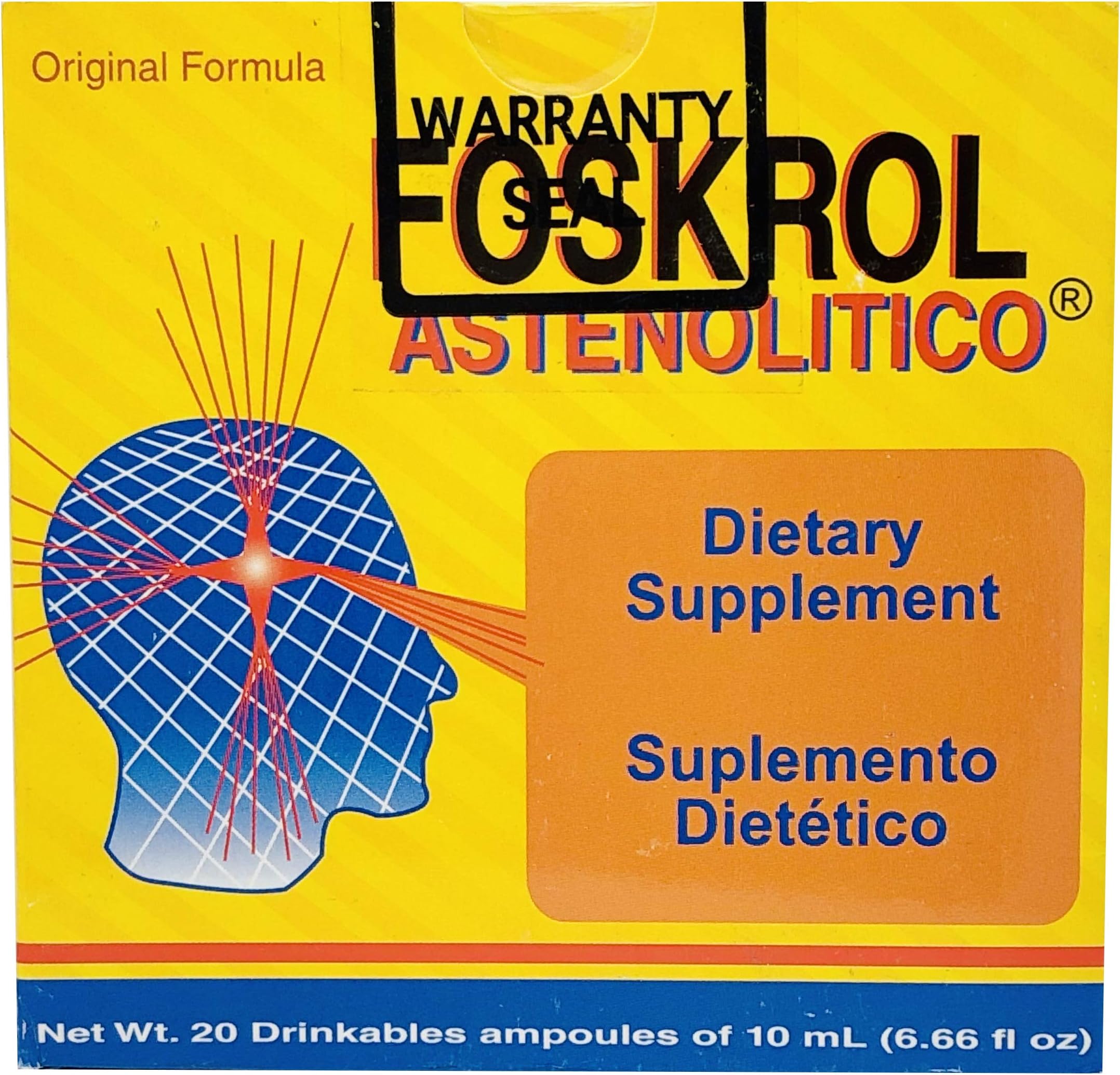 20 drinkables ampoules of 10 ml