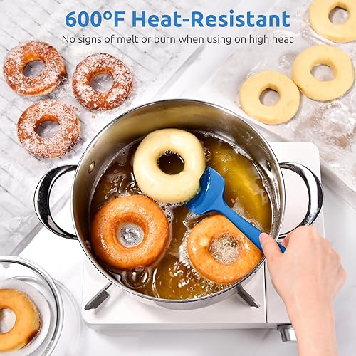 Miniatura 10 de U-Taste - Espátula de cuchara de silicona resistente al calor U-Taste 600F de alto calor, flexible, 11.38 pulgadas, mezcla de silicona, agitación,