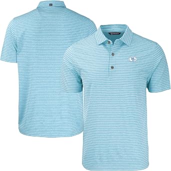 Cutter & Buck Mens NFL Forge Eco Heathered Stripe Stretch Recycled Polo