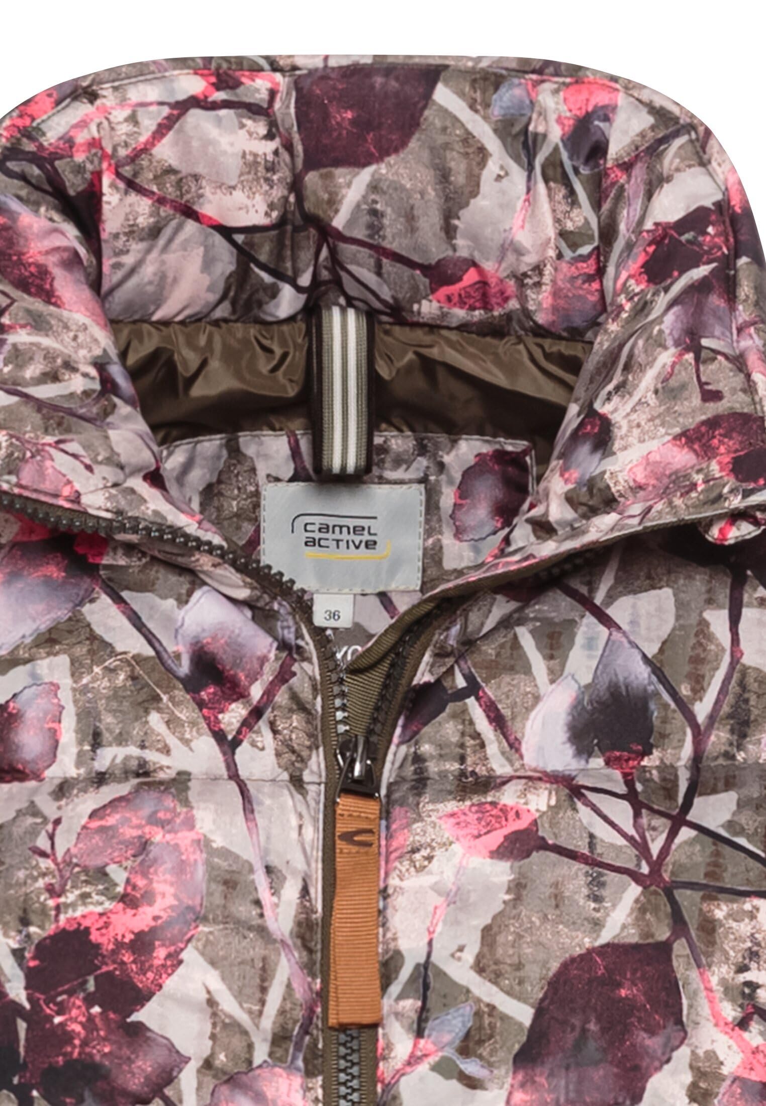 camel active Damska kamizelka outdoorowa o luźnym kroju, szaro-różowy, 42