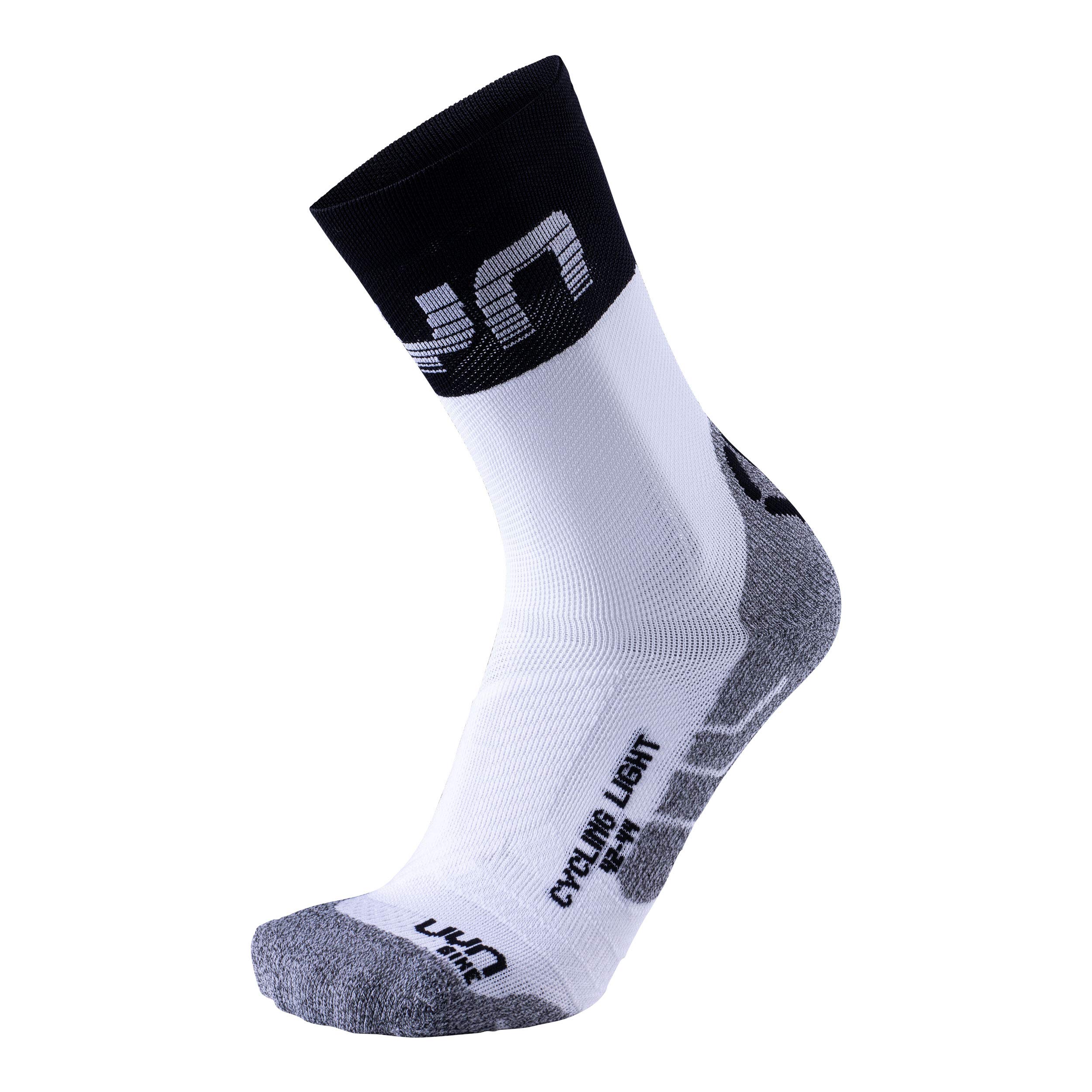 UYN Light Men's Cycling Socks - White/Black, 35/38