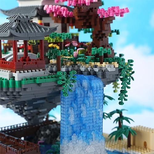 Miniatura 5 de Juego de construcción de árbol de cerezo con caja de regalo, casa de árbol de cerezo con música original (tipo: sinfonía), kit de construcción de