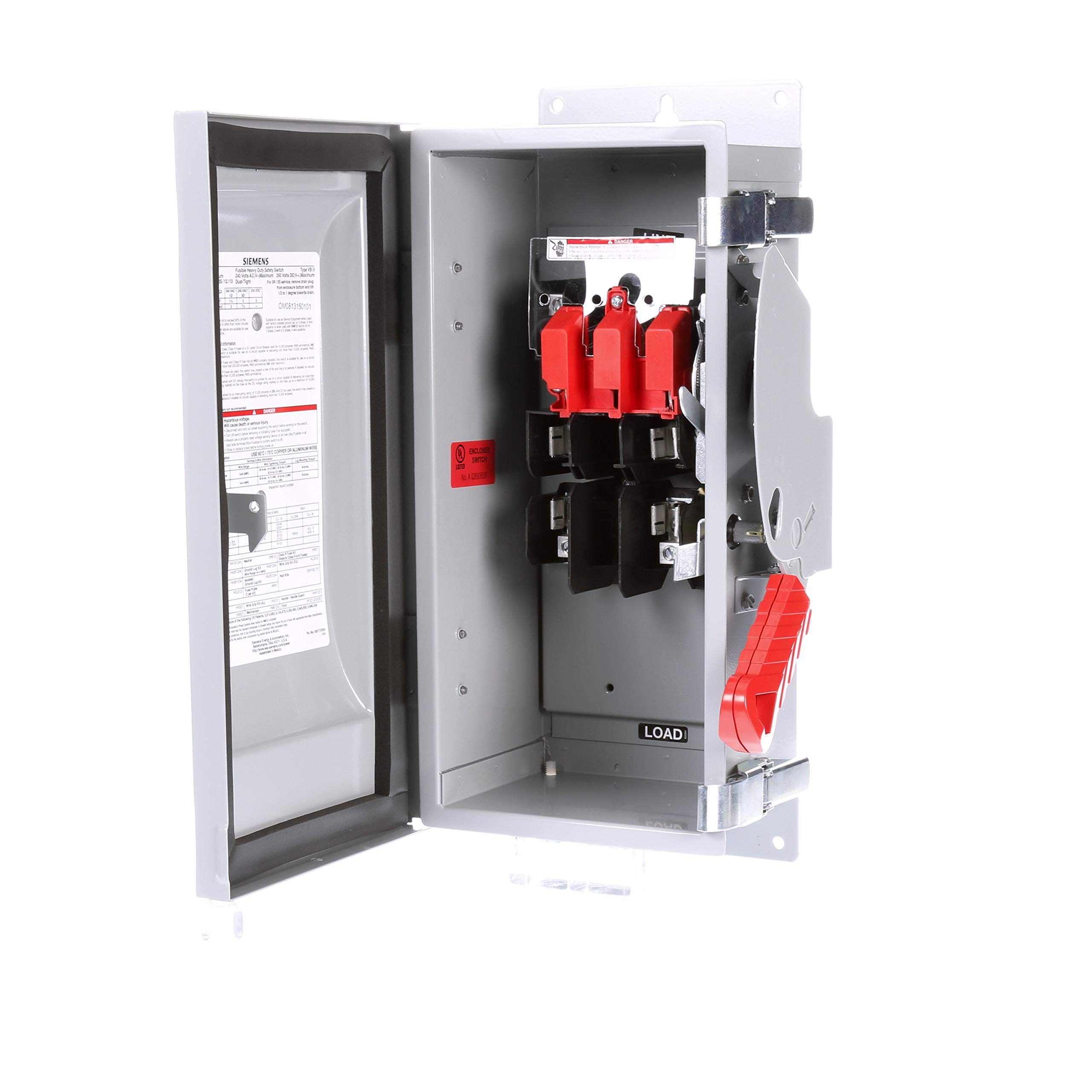 Interruptores de seguridad de alta resistencia Siemens HF221J para redes de 2 polos
