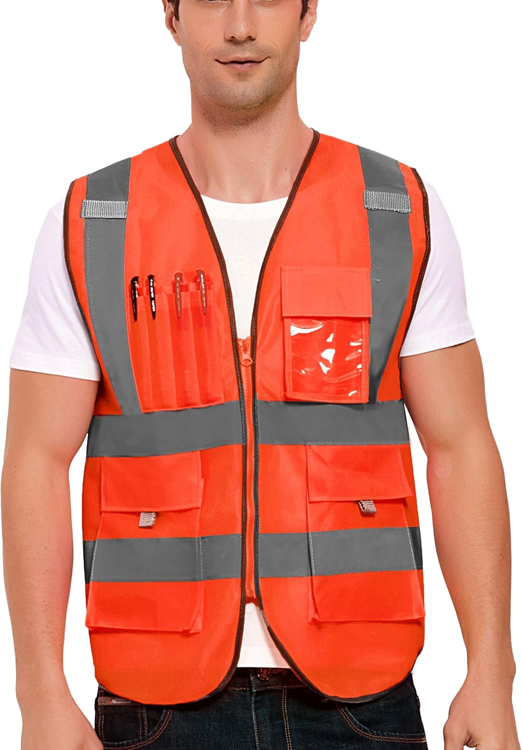 reflective construction jackets