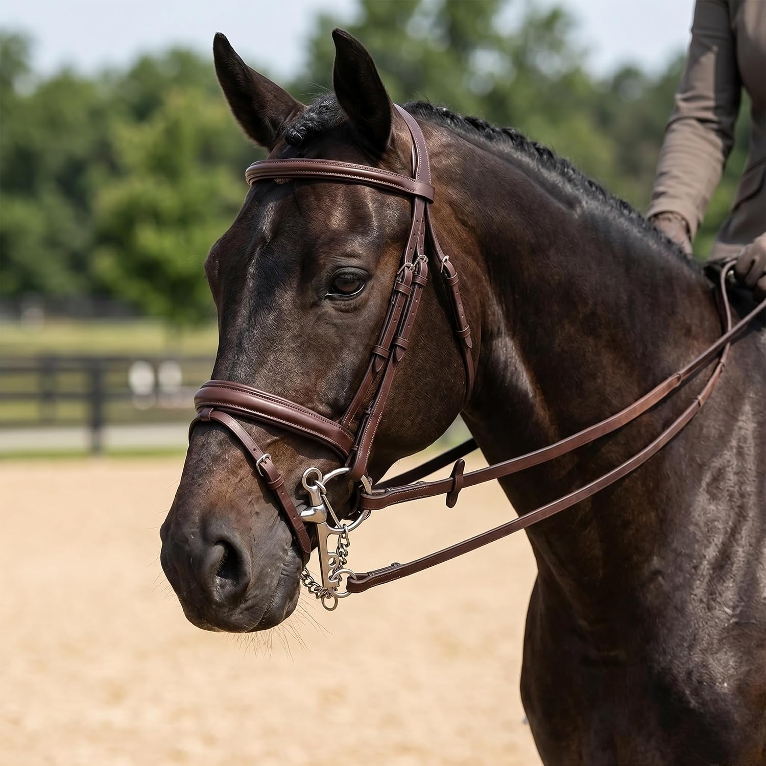 5'' Horse Snaffle Bit, Stainless Steel Bit with Copper Mouth, Western Equestrian Training Bit