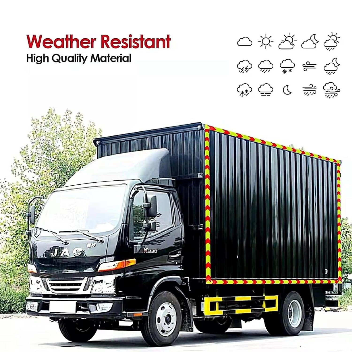 Reflective Tape Outdoor Waterproof 3 inch X 10 feet, High Visibility Hazard Conspicuity Warning Safety Industrial Marking Tape