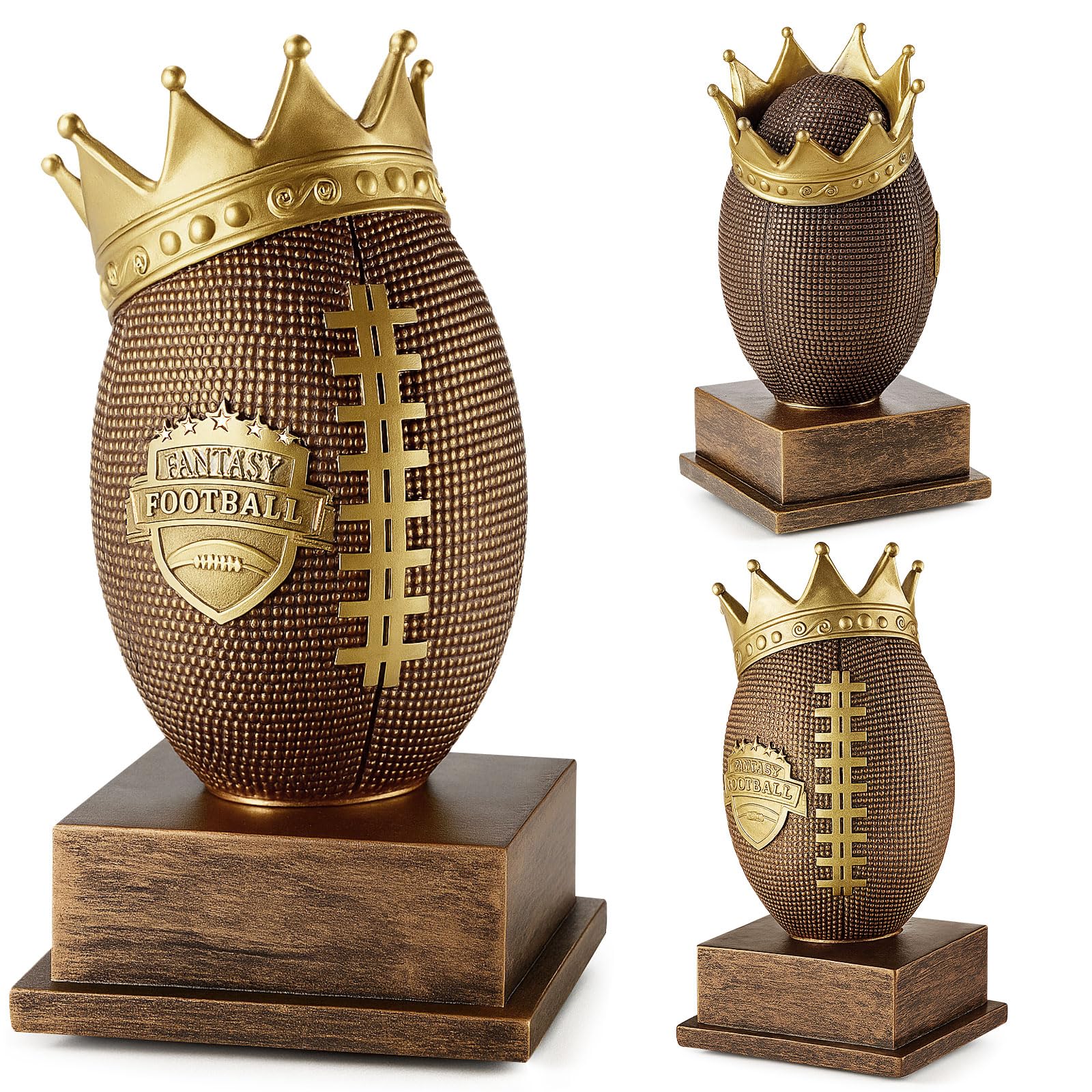 Quelay Trofeo alto campione di calcio King per calcio Sport Trofeo Partecipazione Vincitore Regalo Goalpost Award