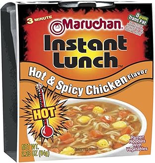Maruchan HOT & SPICY CHICKEN FLAVOR Instant Lunch 2.25oz (18 pack)