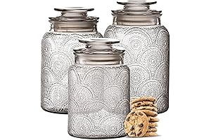 Cansteiner Set: Retro Glass Food Storage Canisters