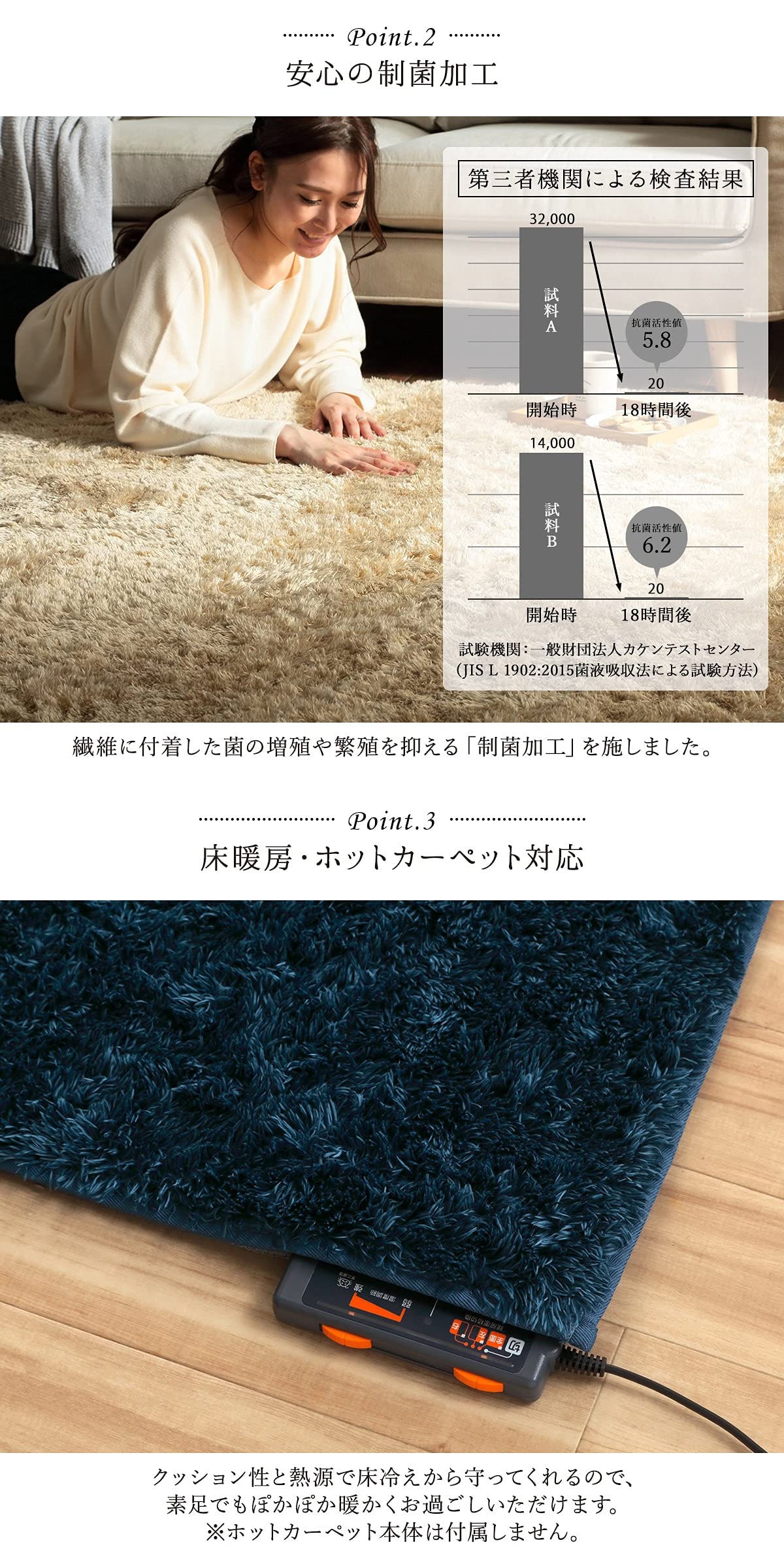 Amazon｜ラグ カーペット 1.5畳 洗える ルフォン オレンジ 約130