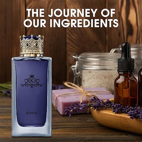 Vista 6 de King&Aquarius Black Men Colonia Set Eau De Parfum Spray para hombre, notas afrutadas enriquecidas por una fuerte fragancia a base de madera, ideal