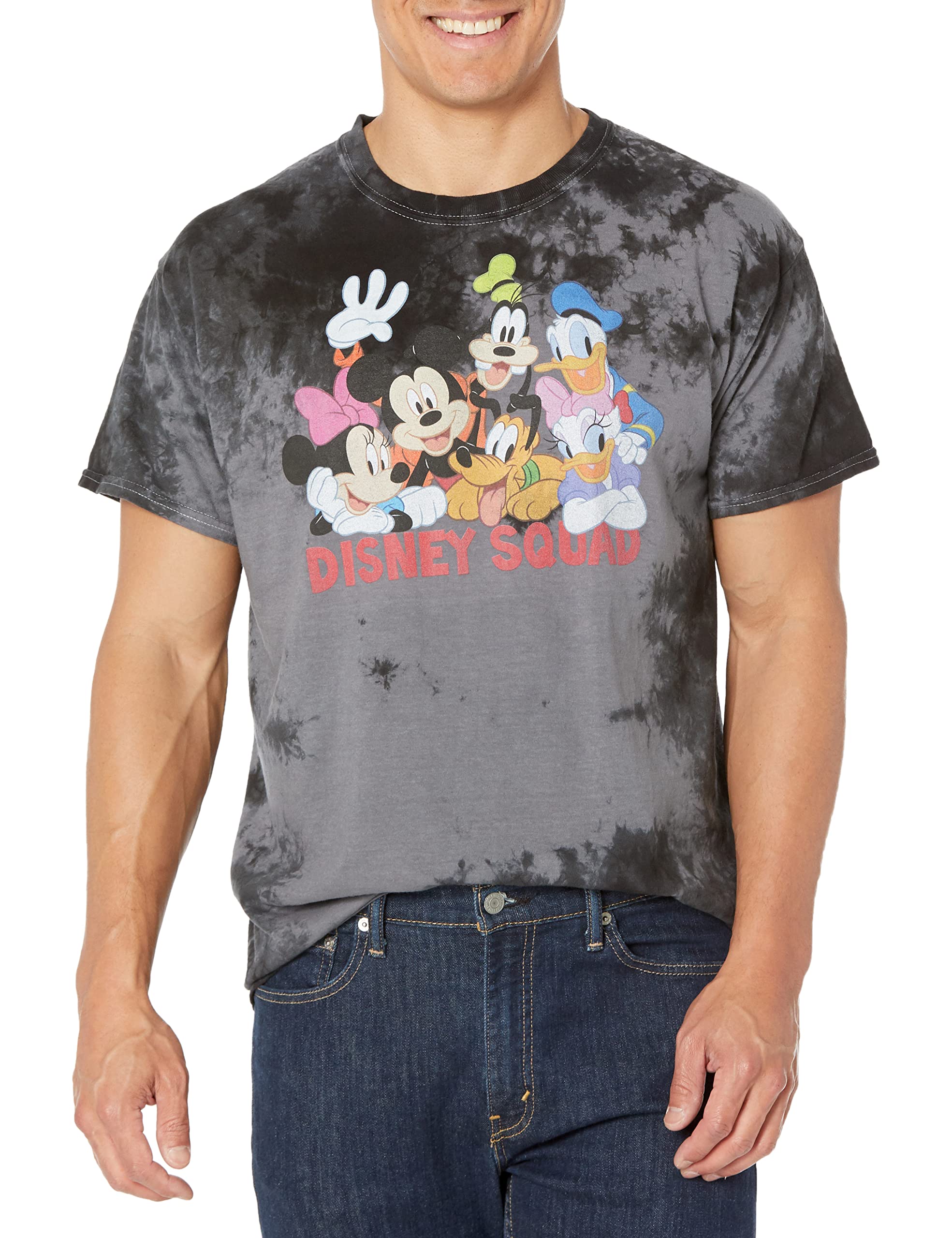 Disney Characters Squad Young Men's Short Sleeve Tee Shirt