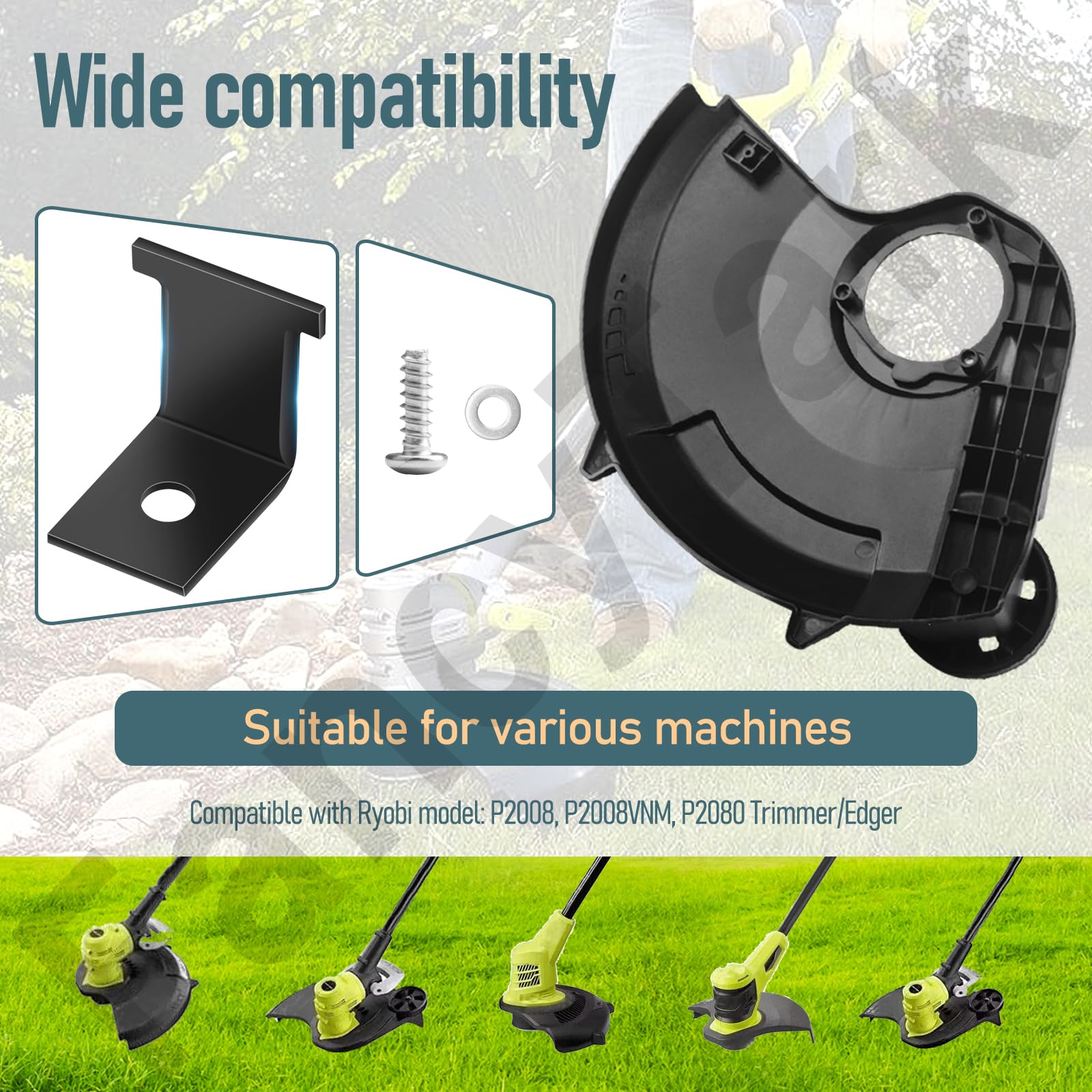 351122001 String Trimmer Guard Assembly w/Line Knife Cutter for