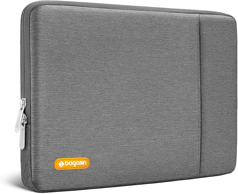 Bagasin 17-17.3 Inch Water Resistant Laptop Sleeve Case | Dirt resistant, corner & edge shock protection, built-in accessory pocket, fits HP Dell Lenovo Asus 17.3 inch notebooks