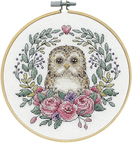 Design Works Crafts Janlynn - Kit de punto de cruz, diseño de búho