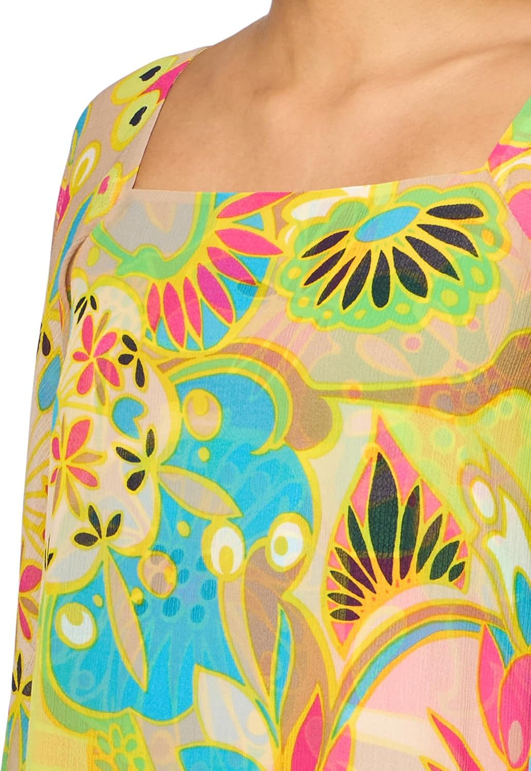 Trina Turk Women's Flutter Sleeve Printed Dress - Image 3