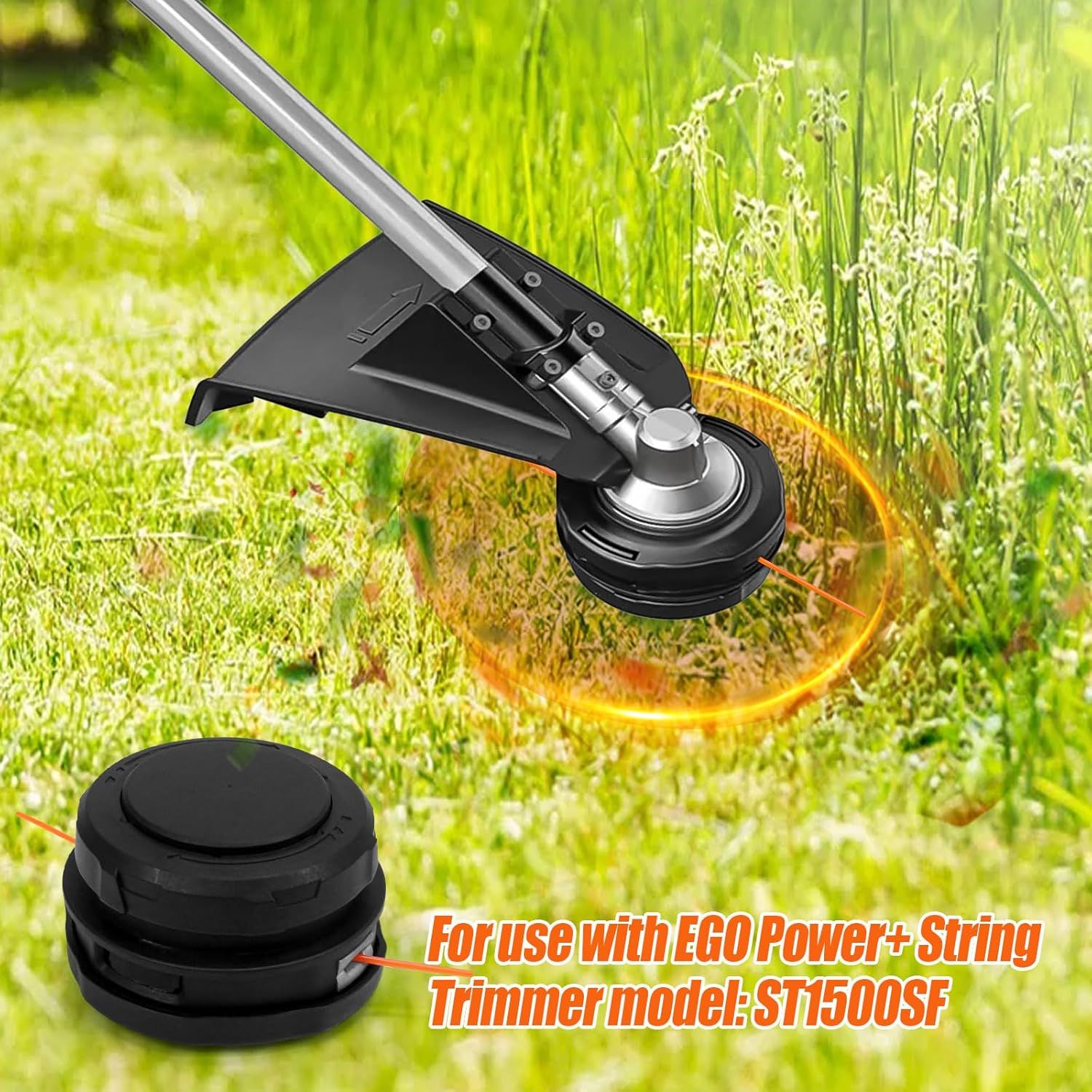 AH1530 Replacement Head for EGO 15-Inch String Trimmer Models ST1502SA/ST1502XY/ST1500XY/ST1504SF (2Pack)