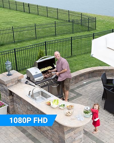 Miniatura 4 de ANNKE APT200 - Paquete de 2 cámaras domo de vigilancia para el hogar CCTV 1080P 2MP AHD CCTV con cable PT con giro de 350 e inclinación de 90,