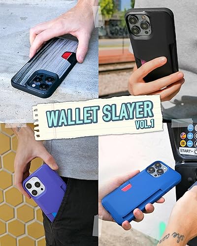 Miniatura 6 de Smartish Funda tipo cartera para iPhone 15 Pro Max  Wallet Slayer Vol. 1 delgada + protectora Soporte para tarjetas de crédito  Funda de ranura