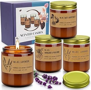 Candles for Home Scented Lavender Candles Set,Aromatherapy Jar Candles for Home, 28 oz Long Lasting Candles, Scented Candles Gifts Set for Women, Birthday,Valentine,Anniversary,Christmas Gift
