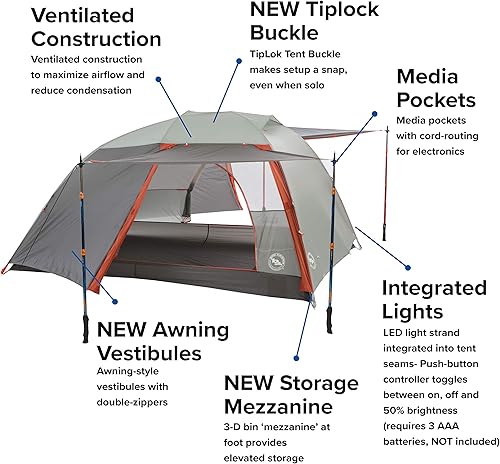Miniatura 3 de Big Agnes Copper Spur HV UL - Tienda de campaña ultraligera para mochileros