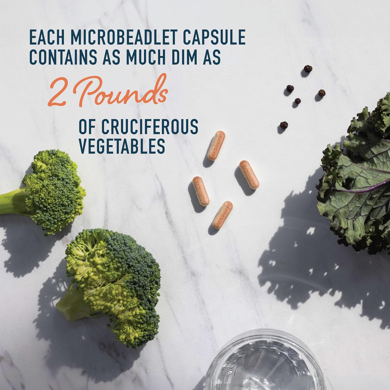 DIM Supplement 200 mg for Hormone Balance | Delayed-Release Microbeadlets | Estrogen Balance for Women & Men, Hormonal Acne Supplements, Menopause & Antioxidant Support | Vegan, Soy Free | 60 Ct. - Image 7