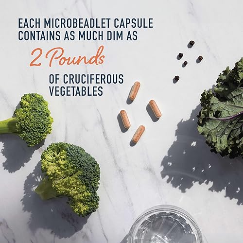 Miniatura 7 de DIM Suplemento de 200 mg para el equilibrio hormonal  Microperlas de liberación retardada  Equilibrio de estrógeno para mujeres y hombres,