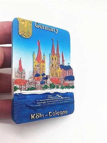 Miniatura 2 de 3D Colonia Alemania Imán del refrigerador del recuerdo, hogar y decoración de la cocina Colonia Alemania imán del refrigerador