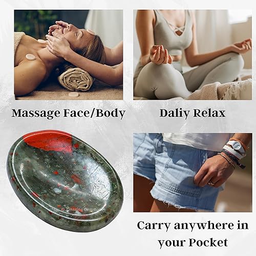 Vista 27 de Cristales de piedra de preocupación de cuarzo rosa y piedras curativas, piedras de preocupación para regalos de alivio del estrés, cristal de piedra