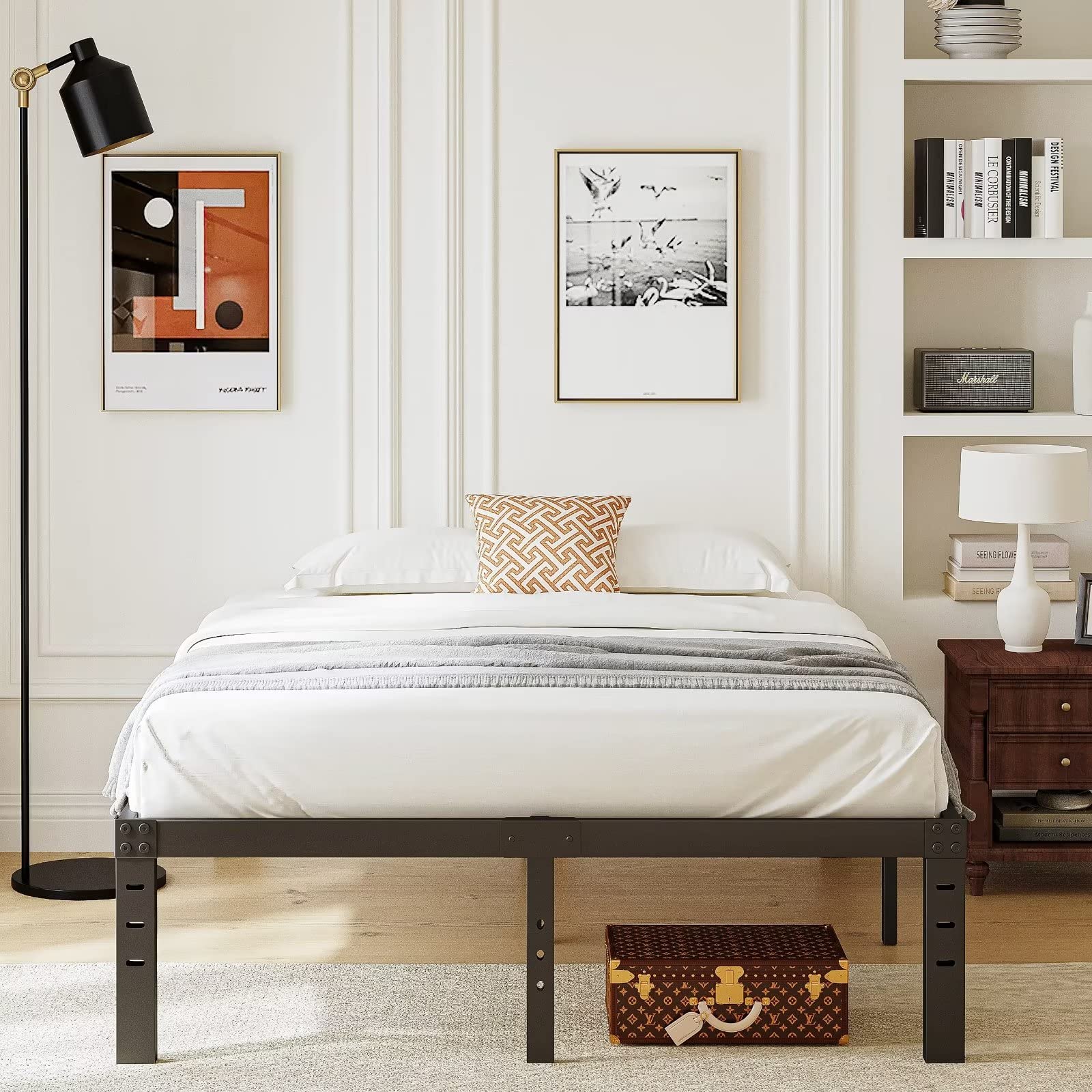 Amazon｜EZBeds キングサイズベッドフレーム 高さ14インチ キング