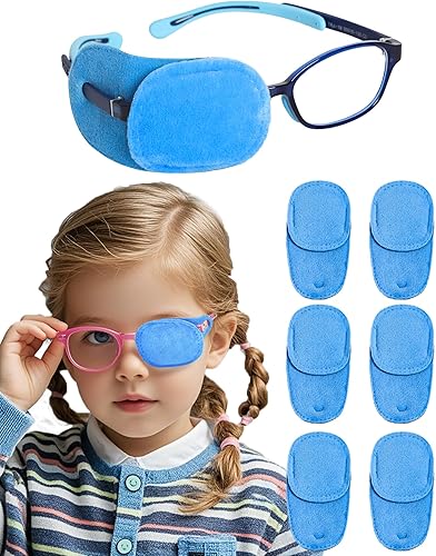 Miniatura 14 de Parches para ojos para adultos y niños, parche para ojos para lentes para tratar ojos perezosos, ambliopía, estrabismo para ojos izquierdos o Negro