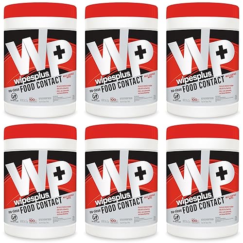 WIPESPLUS Cleaning Wipes All Purpose Food Contact - No Rinse,