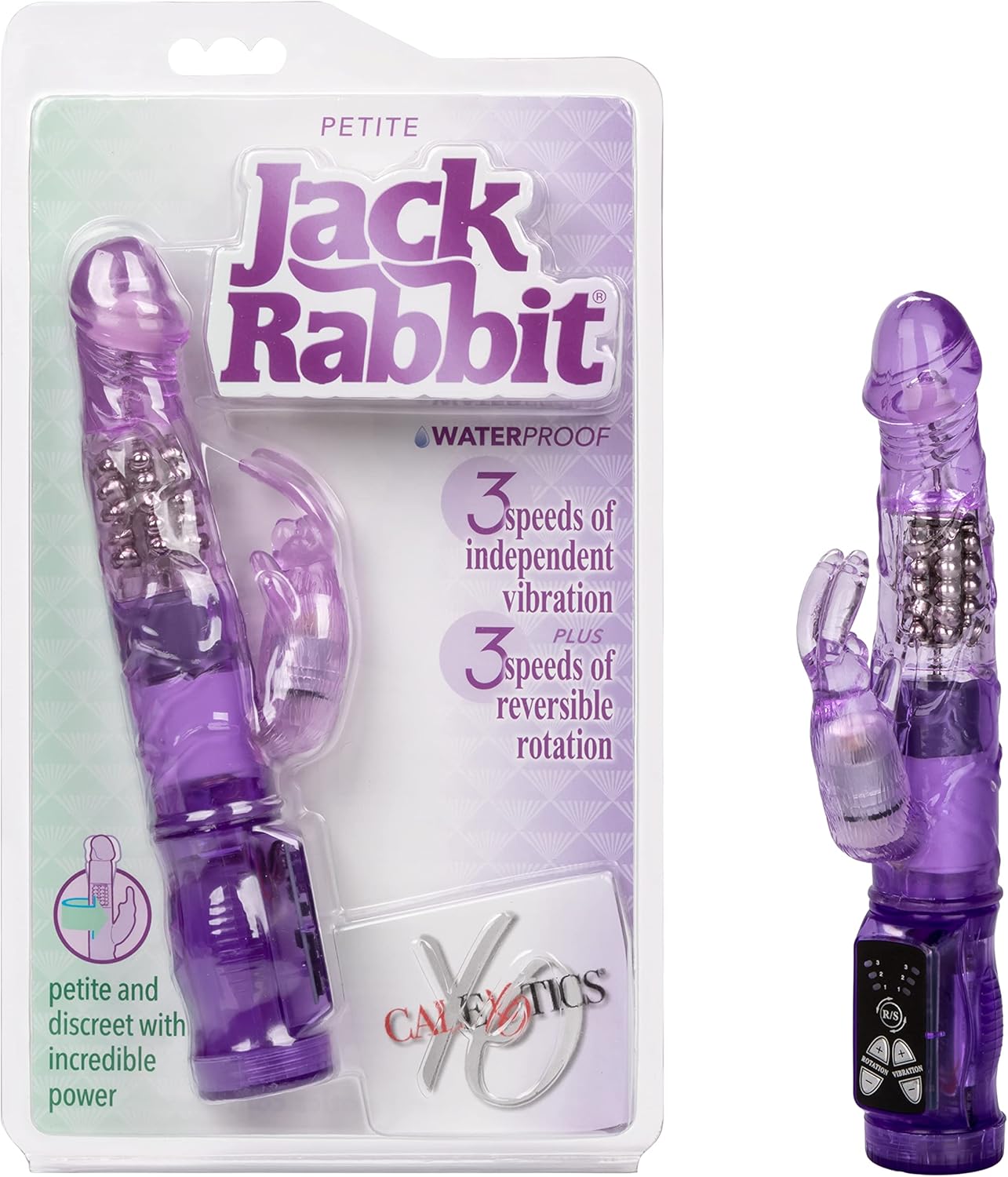 CalExotics Novelties Petite Jack Rabbit Vibrator, Purple