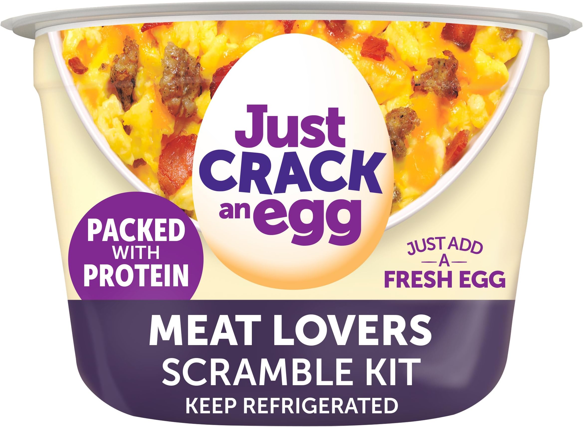 Just Crack an Egg Meat Lovers Scramble Kit, 2.25 oz Cup