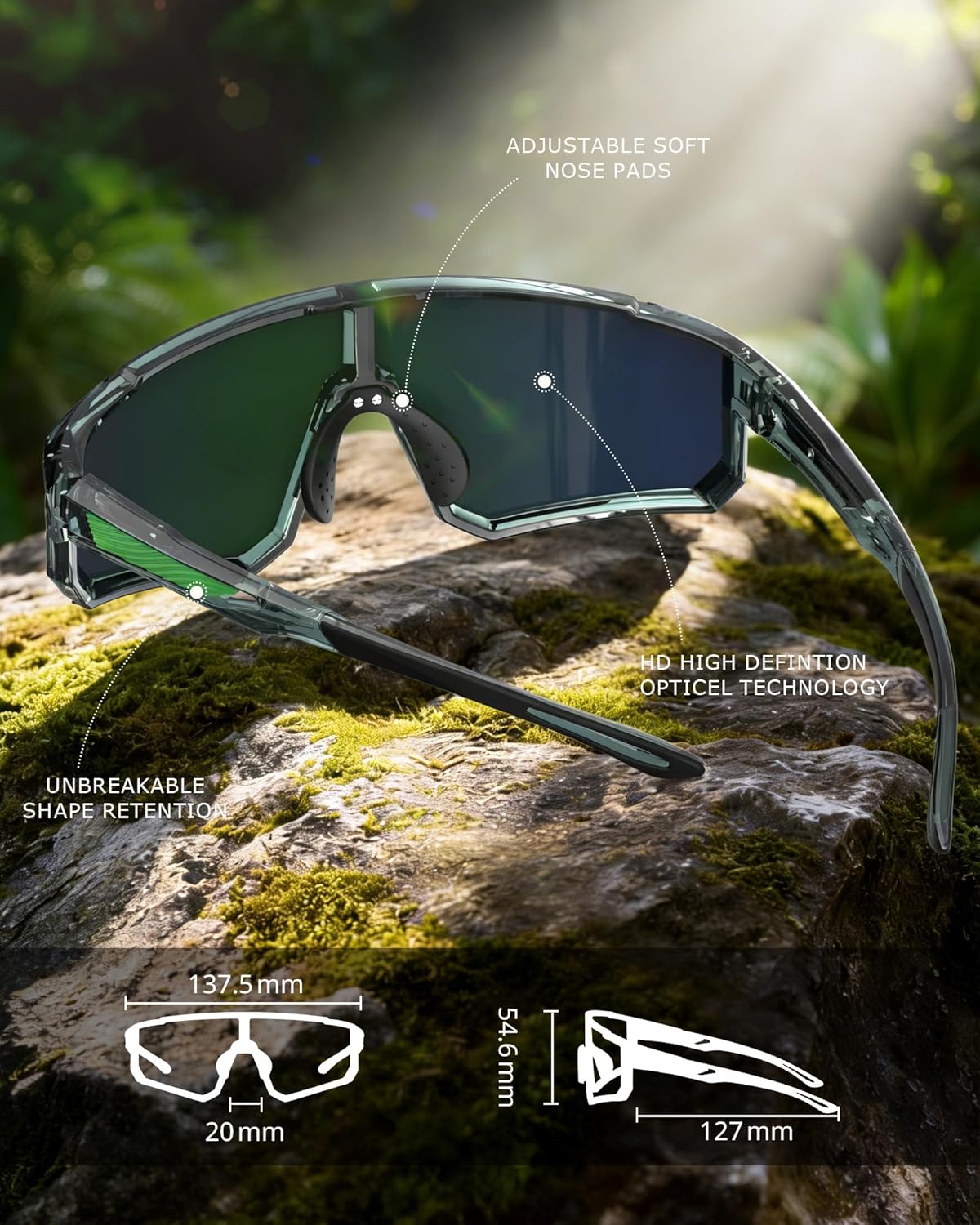 KALIYADI Sunglasses-Men Sports Mens-Sunglasses Women: Sun Glasses with UV400 for Running Cycling Golf Fishing