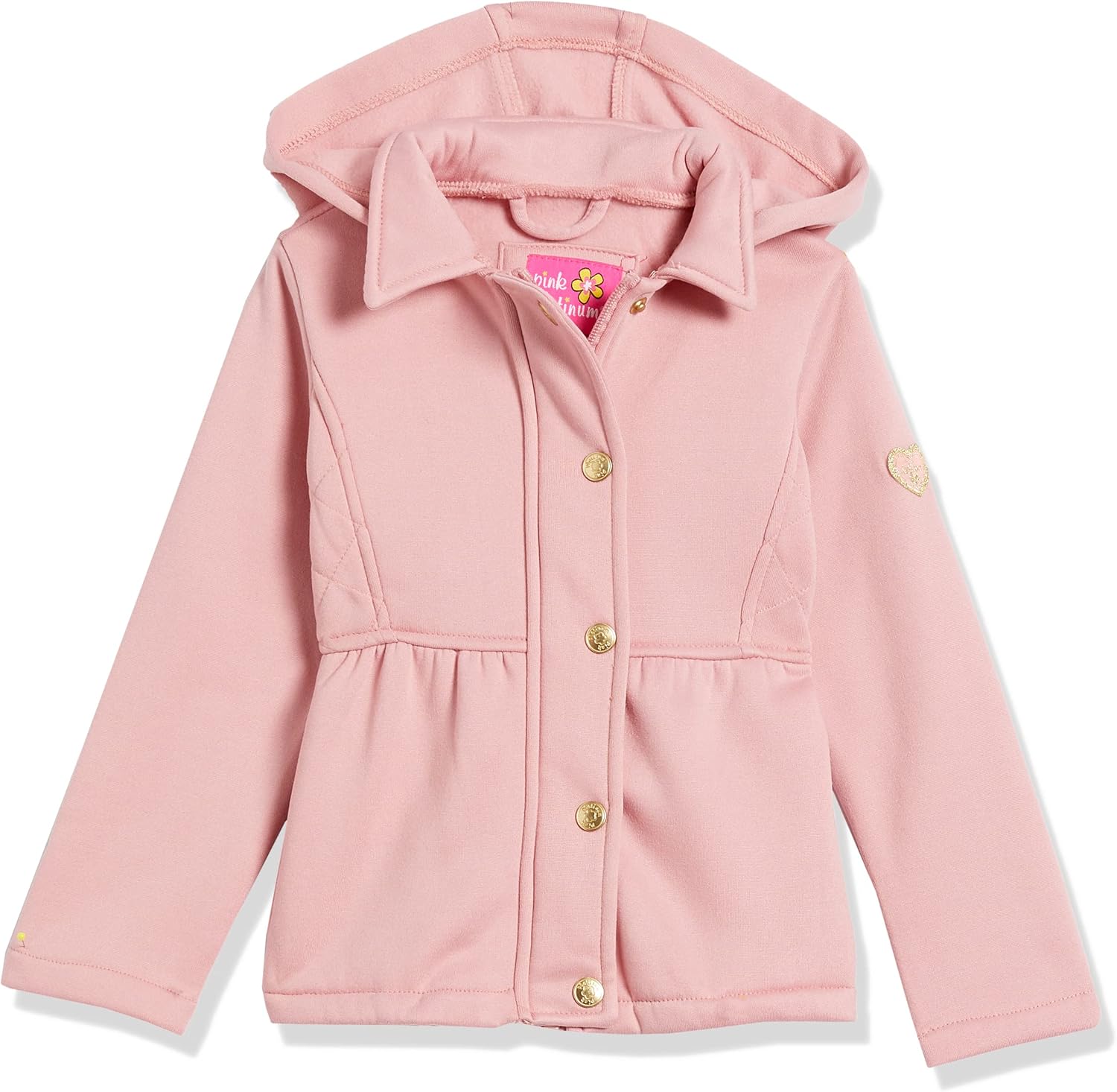 Pink Platinum Girls' Lightweight Fleece Hooded Jacket: Clothing, Shoes & Jewelry