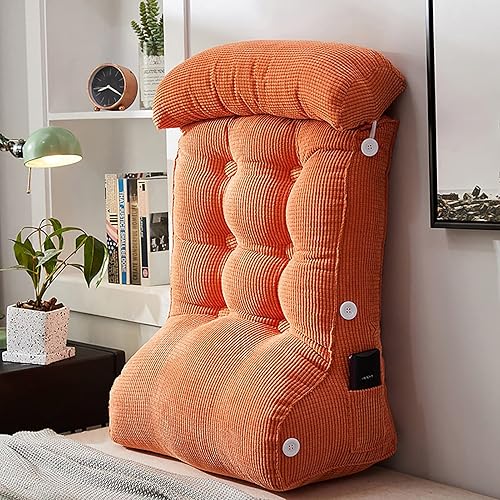 BIOVAS Cojín de apoyo lumbar almohada triangular de lectura para soporte de espalda de cama el diseño único de almohada de lectura relaja