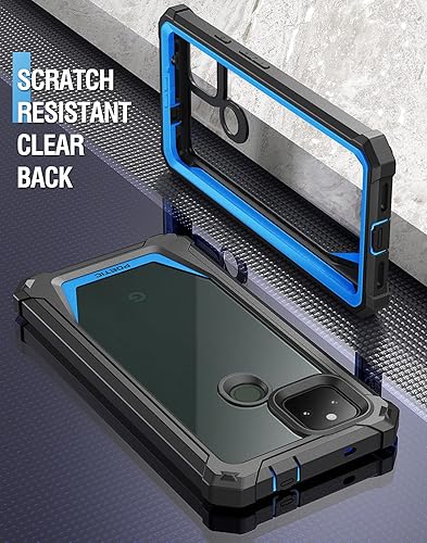 Miniatura 5 de Poetic Guardian Series - Funda diseñada para Google Pixel 5A 5G, híbrida de cuerpo completo, a prueba de golpes, con protector de pantalla