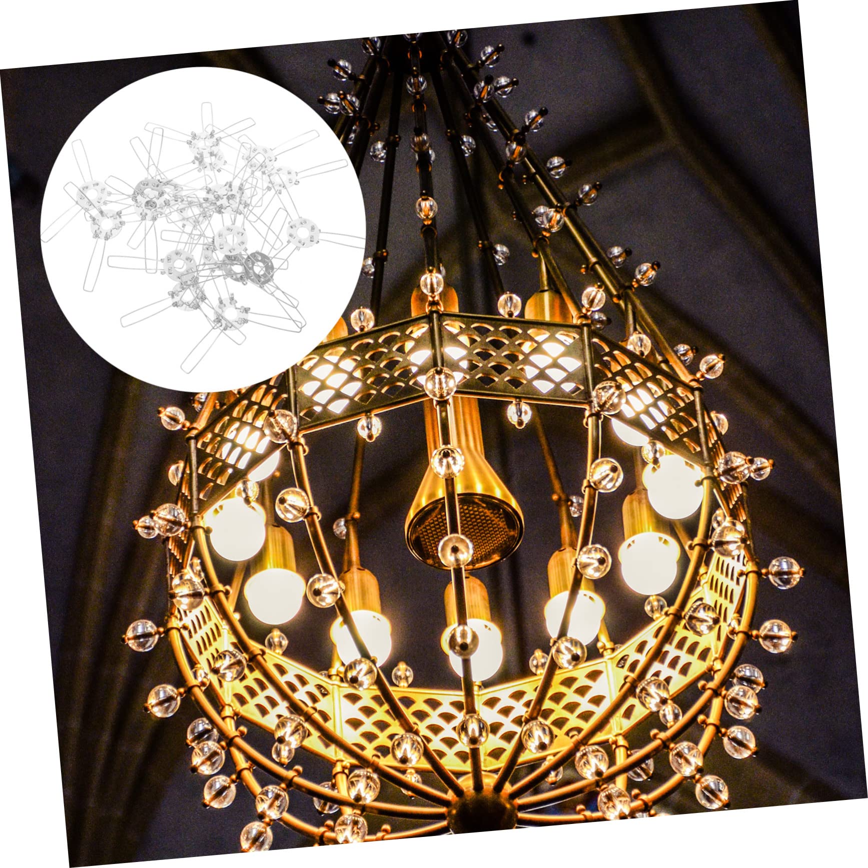 Abat-jour Type Casquette Pour Suspension LED - Double Douille E27 - Métal - Neuf