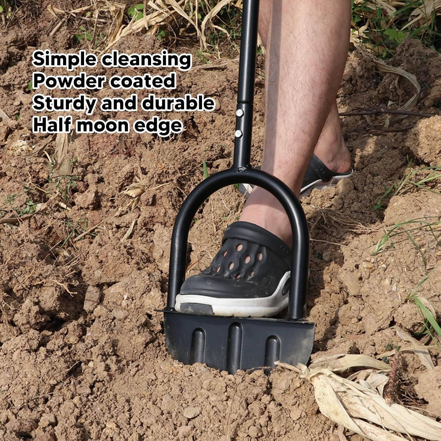 Manual Lawn Edger, Half Moon Edger Lawn Tool Trenching Spade Edging Shovel Edging Tool for Landscaping Garden Yard Tools