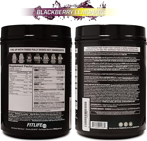 Miniatura 10 de PMD Sports Ultra Pump Fuel Fuel - Mezcla de bebida para antes del entrenamiento, energía, fuerza, resistencia, recuperación de carbohidratos