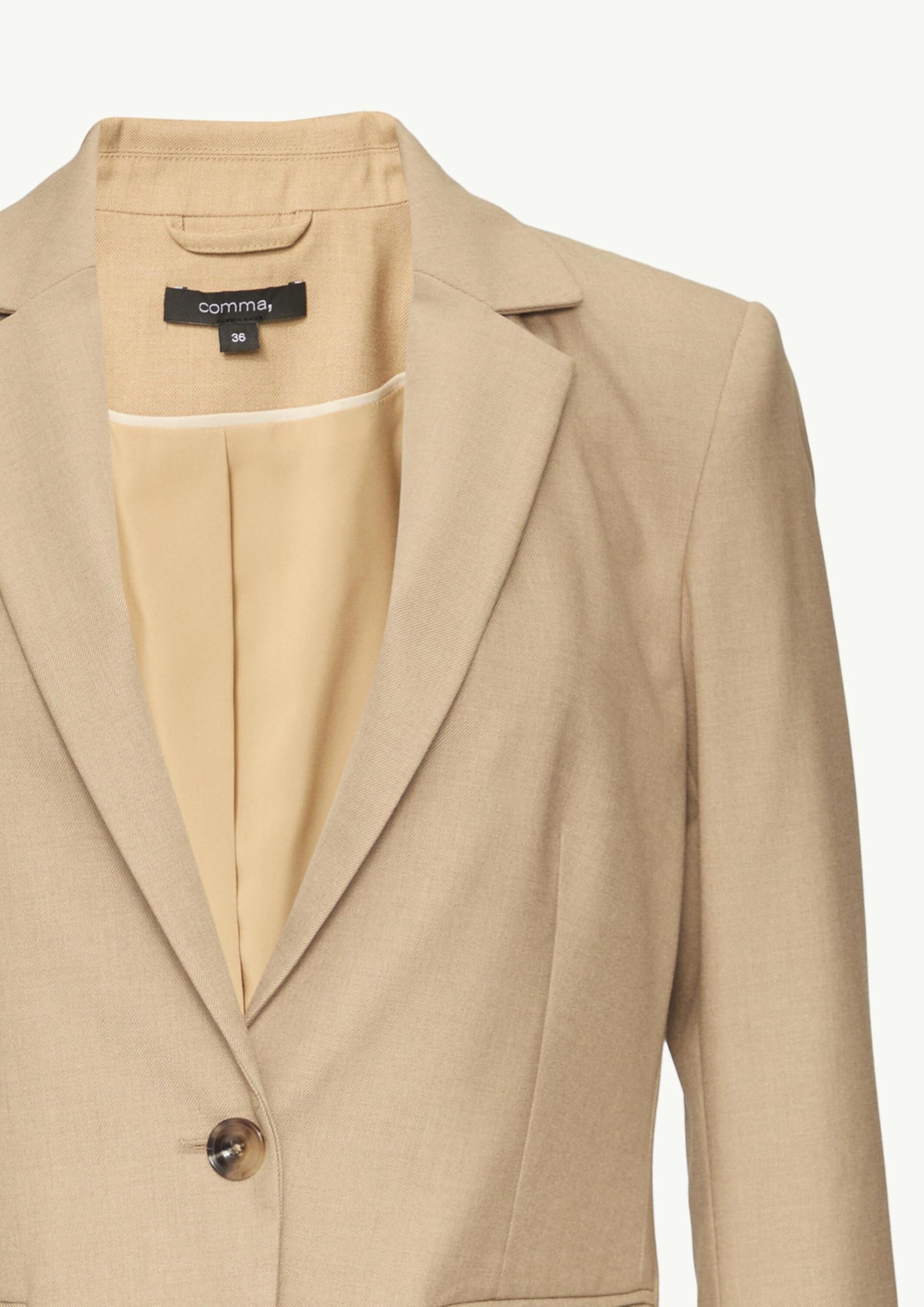 COMMA Antaillierter Blazer mit Twillstruktur