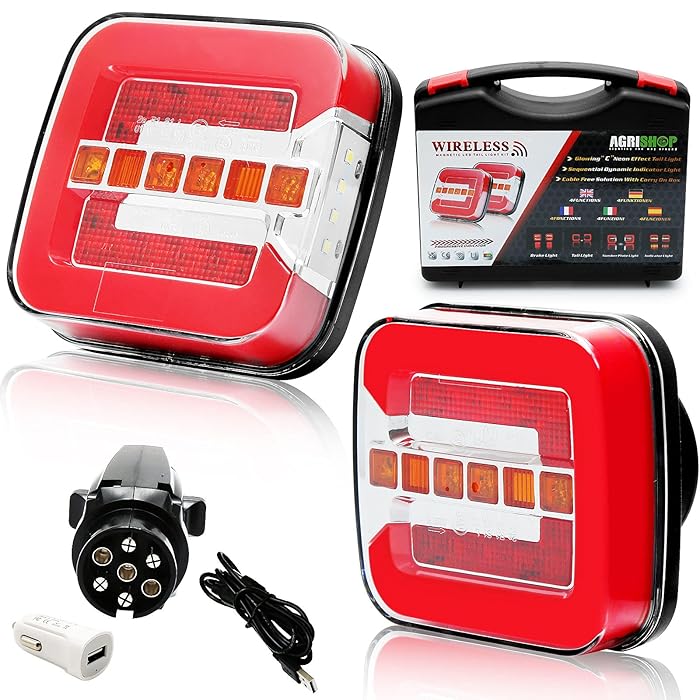 Buy 12/24V Wireless LED Trailer Lights Kit,LED
