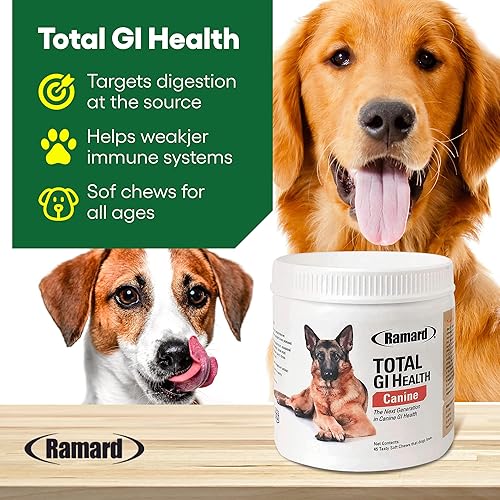 Vista 3 de Ramard Total GI Canine Health Soft Chews - Mejora la digestión, aumenta la inmunidad y previene malestar estomacal. Ideal para todas las razas