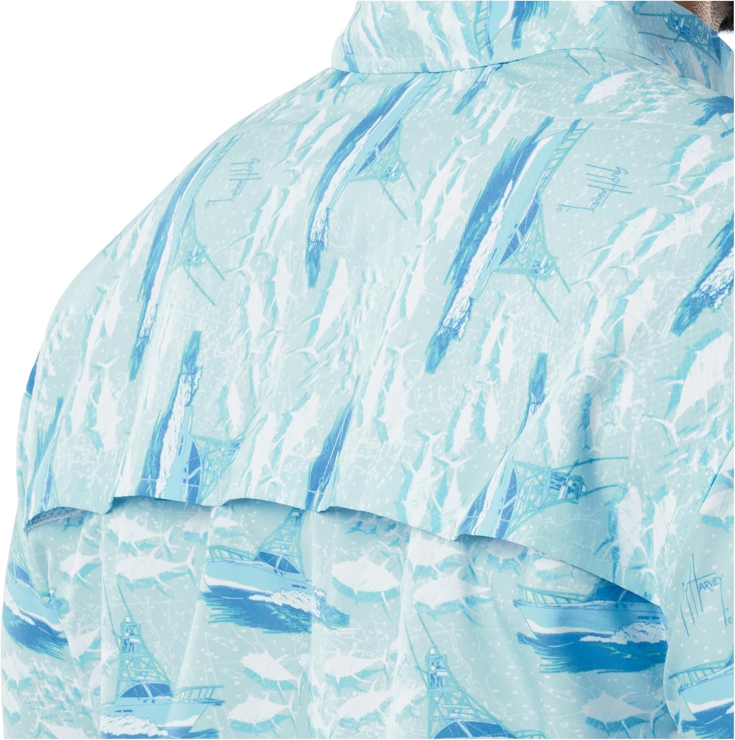 Guy Harvey Men's Short Sleeve Performance Fishing Shirt - Image 5