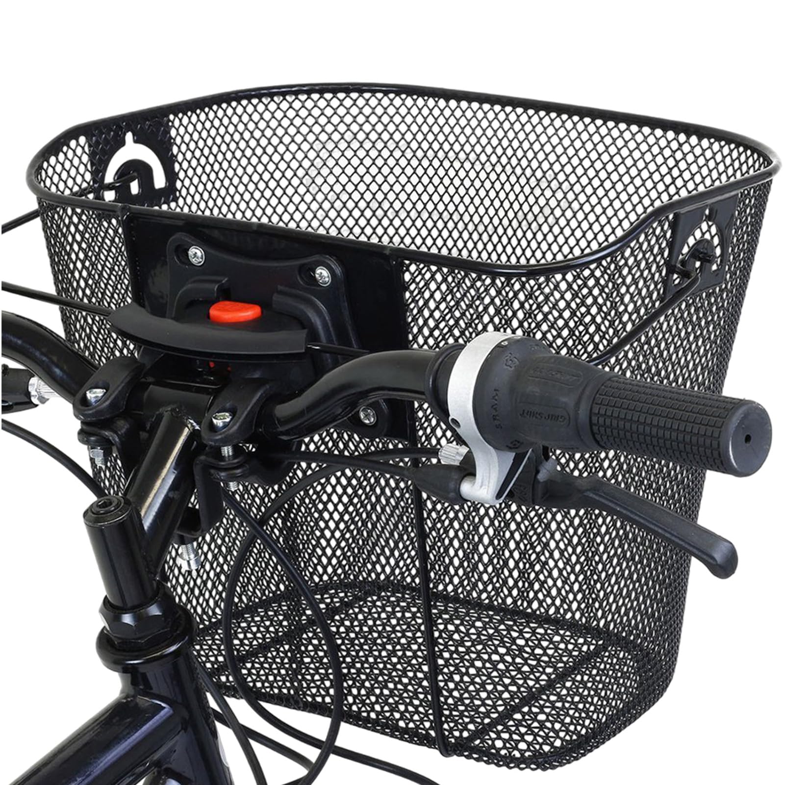 IPEA Cestino per Bicicletta Anteriore in Maglia Metallica Bianco - 31 x