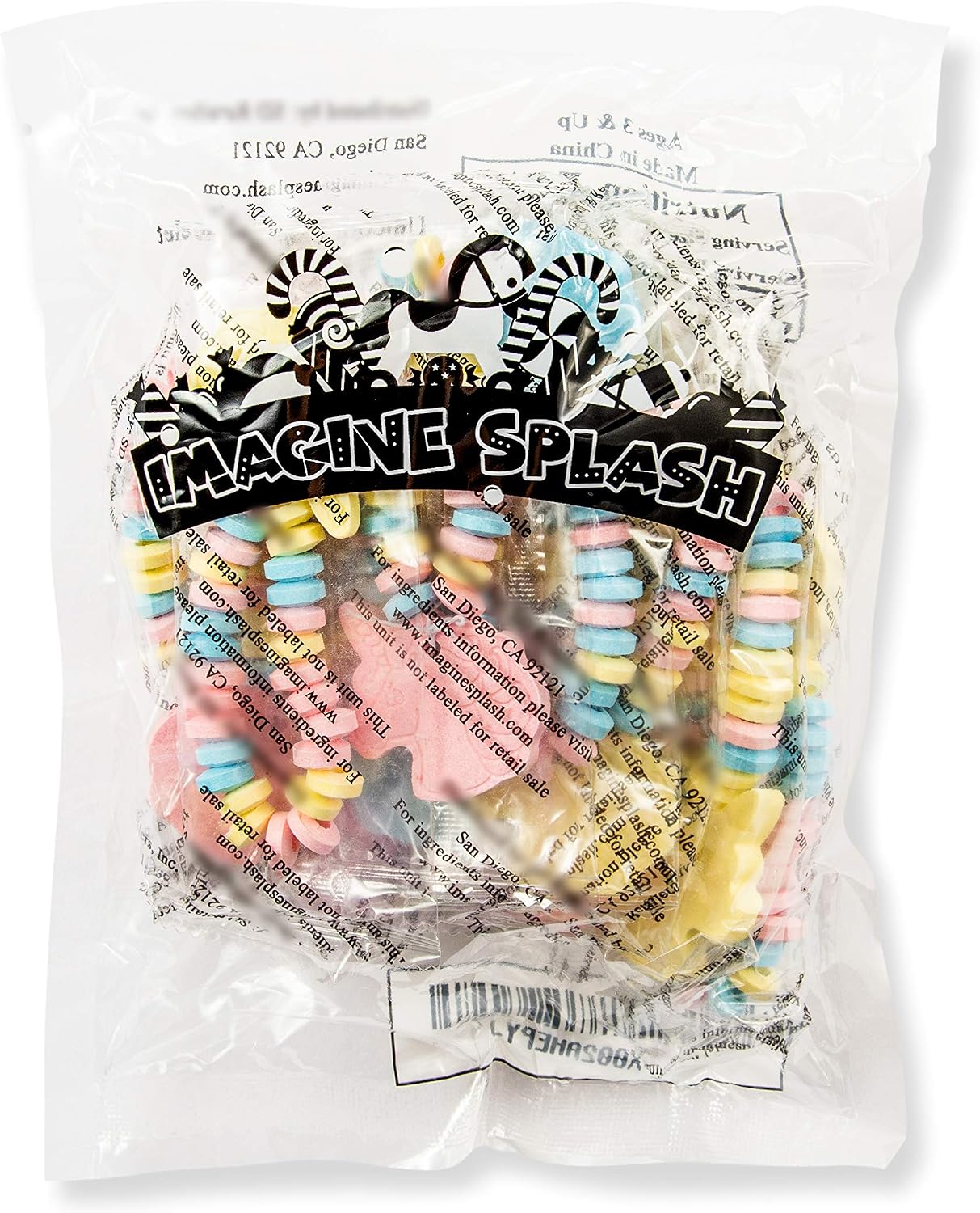 Unicorn Candy Bracelet – 12 Count Individually Wrapped Edible Unicorn Jewelry – Rainbow Fruit Flavored Candy Bracelets – Party Favors, Birthday Bags, Classroom Treats
